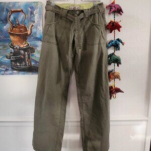 Nori Green Lowrise Cargo Pants